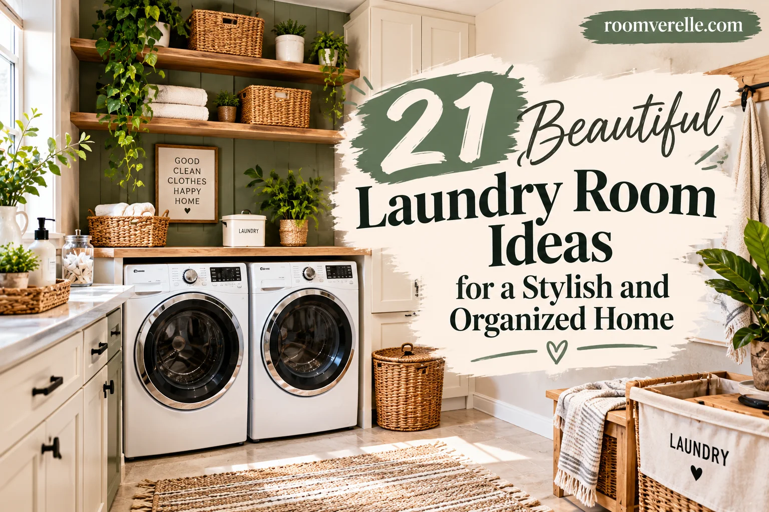 21 Beautiful Laundry Room Ideas for a Stylish and Organized Home