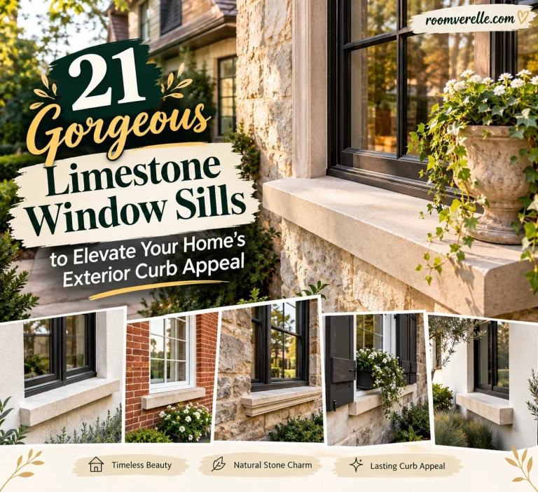 21 Gorgeous Limestone Window Sills to Elevate Your Home's Exterior Curb Appeal