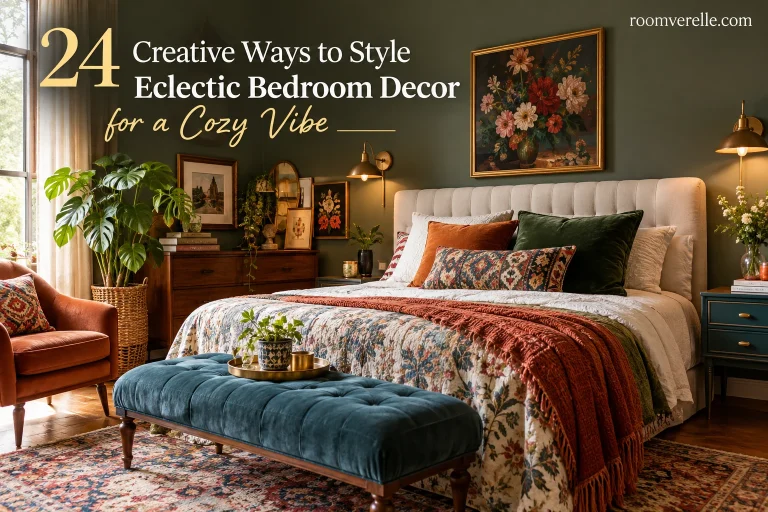24 Creative Ways to Style Eclectic Bedroom Decor for a Cozy Vibe