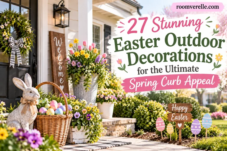 27 Stunning Easter Outdoor Decorations for the Ultimate Spring Curb Appeal